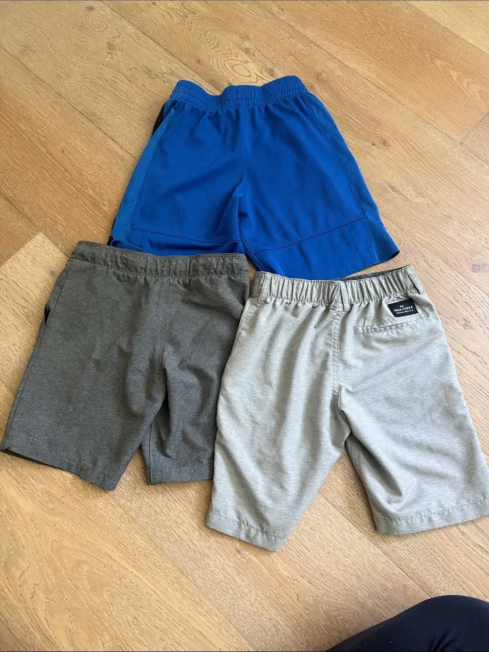 3 pair bundle - 2 swim trunks quicksilver and Hurley and  1 Nike shorts